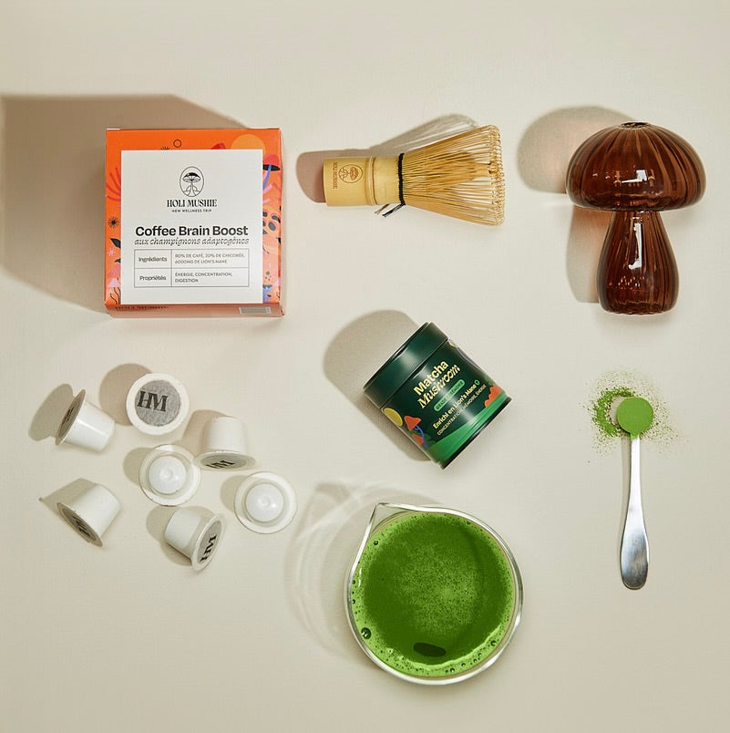 Matcha ceremoniala cu ciuperca Lion's Mane